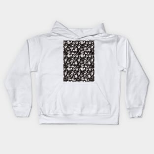 Cinema Pattern | White BG Black Kids Hoodie